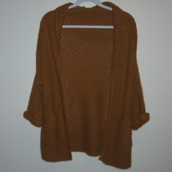 SHEIN Sweaters - 3/4 Sleeve Chucky Knit Cardigan w/ Pockets